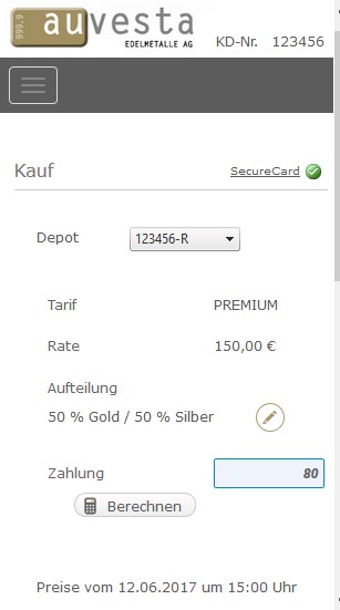 Online-Depot-Kauf